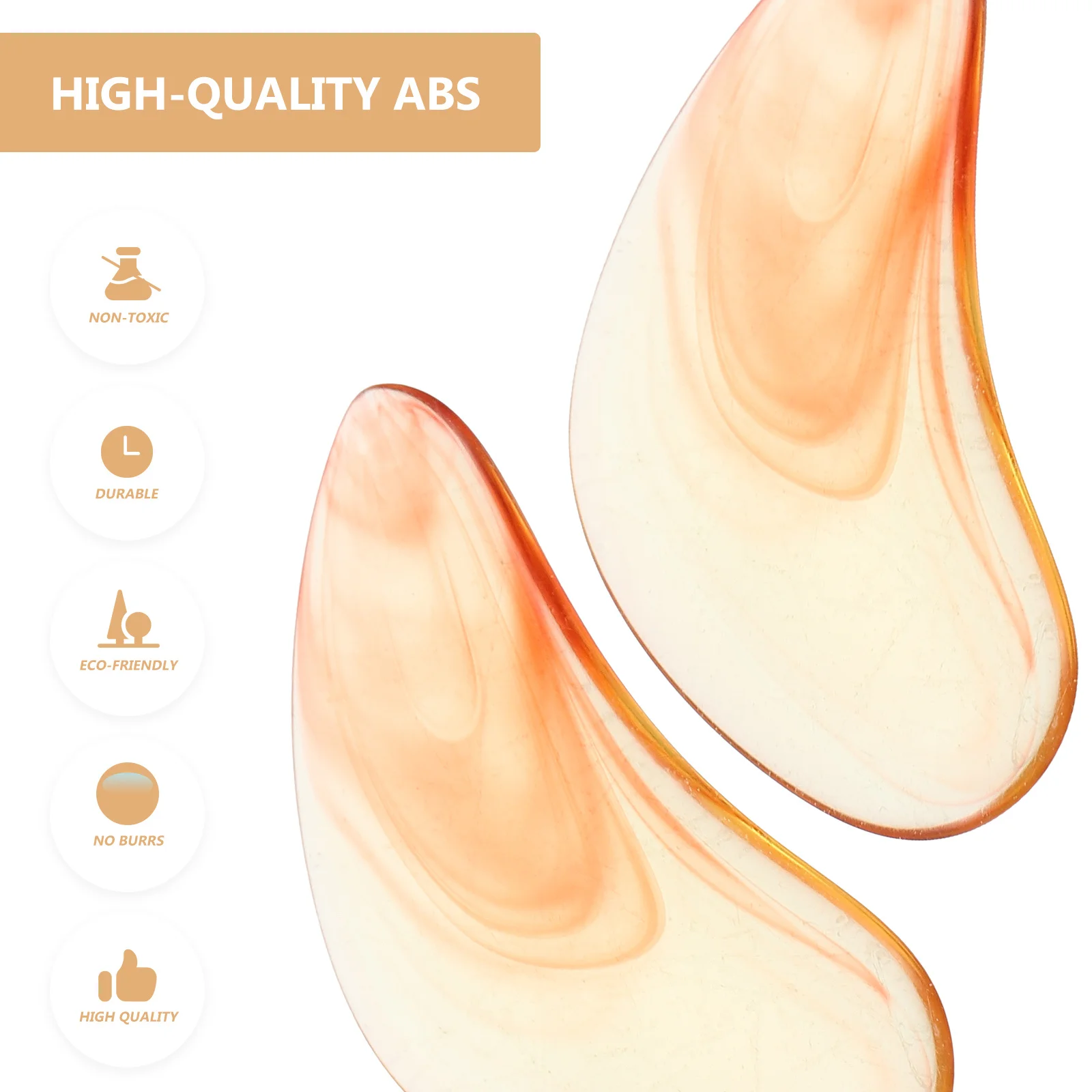 

8pcs Guzheng Finger Picks Smooth Round Edges Comfortable Wear Abs Material Protective Finger Covers For Guzheng Practice Musical