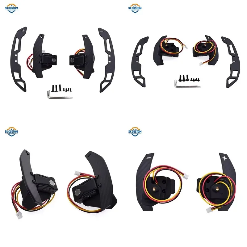 Hot Sale Real Carbon Fiber Magnetic Paddle Shifter for Golf 6 GTI CC MK5 MK6 Car Steering Wheel Interior Kit