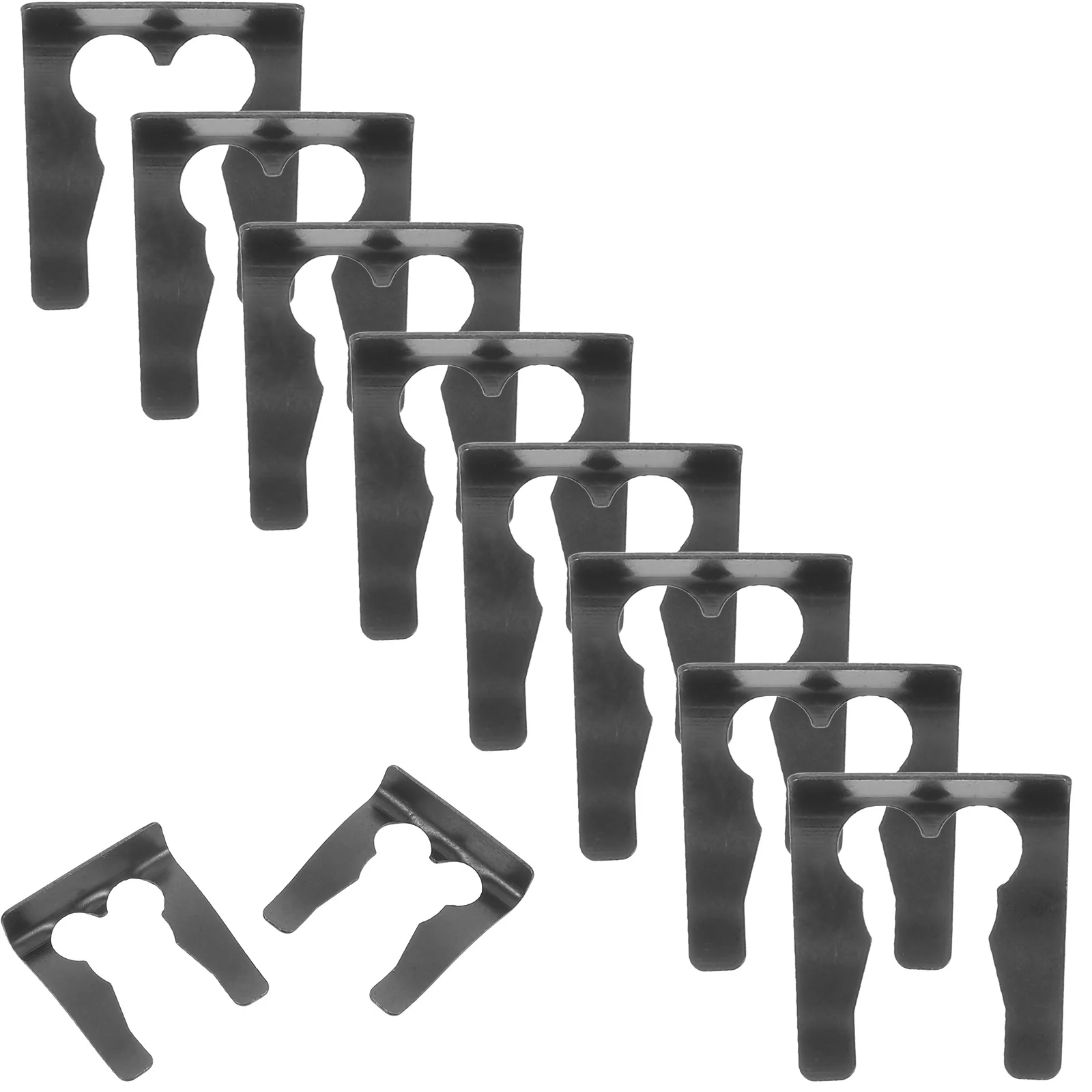 

10pcs Universal Brake Line Clip U-Shaped Iron Brake Hose Clamps For Car Vehicle Tube Guide Cable Fasteners Automotive Clips