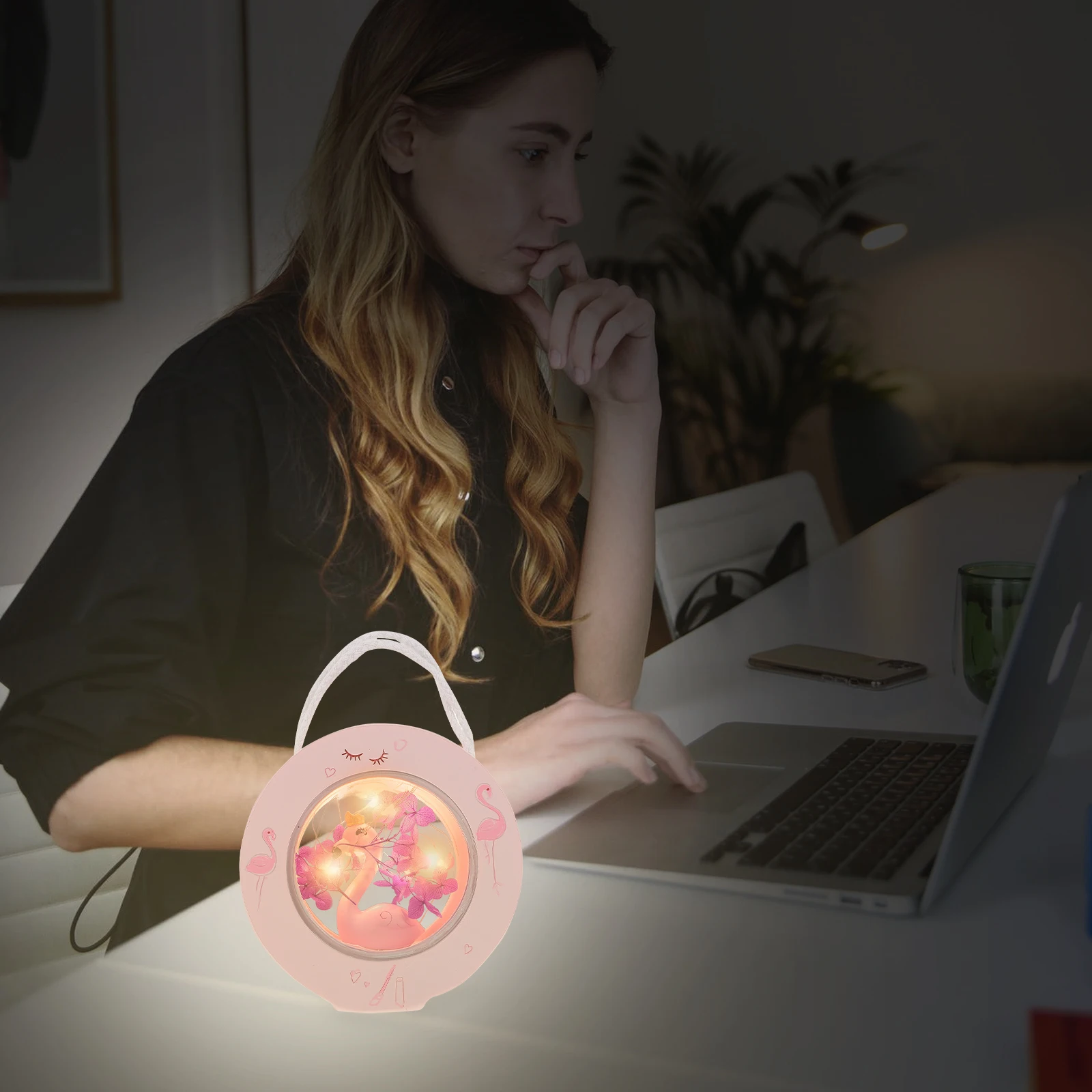 

Pink Flamingo Star Light Decoration Night Animal Lights for Resin Decorative