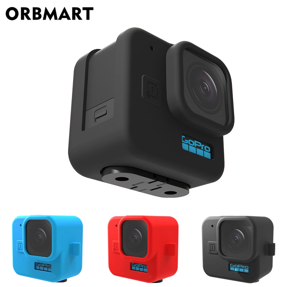 

Силиконовый чехол для GoPro Hero 11 Black Mini, закаленное стекло для защиты объектива, защитная пленка, крышка для GoPro11 Mini, аксессуары