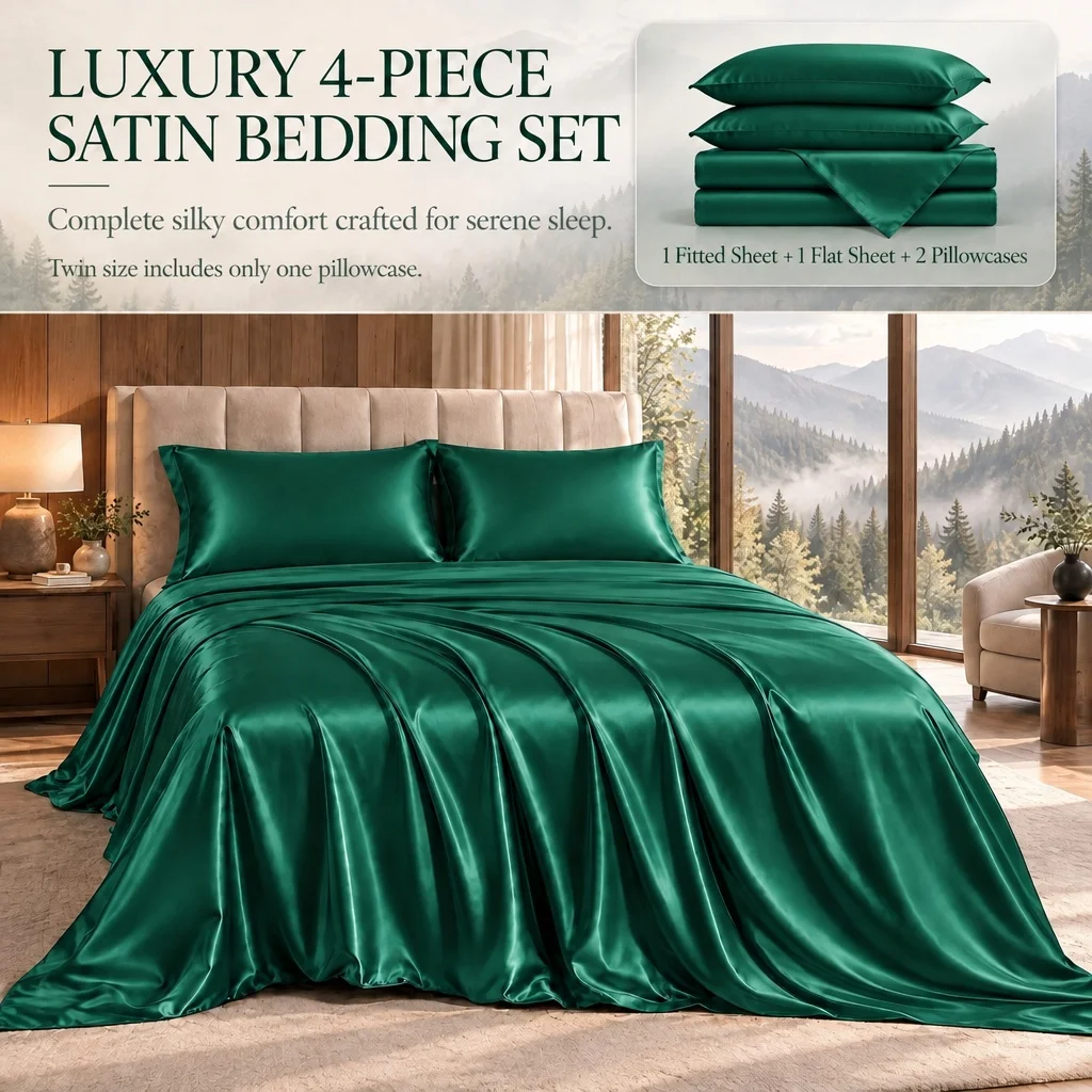Halloween Christmas Fitted Sheet Set, Deep Pocket Bedding, Elegant Holiday Decor for Guest Room, Soft Comfortable Bedding, All Season Usable, Machine Washable, Random Color, Ideal Holiday Present