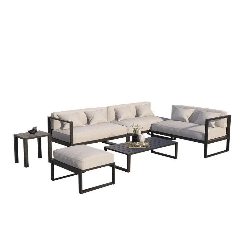 

Nordic outdoor aluminum alloy tables and chairs sofa villa garden balcony terrace sample
