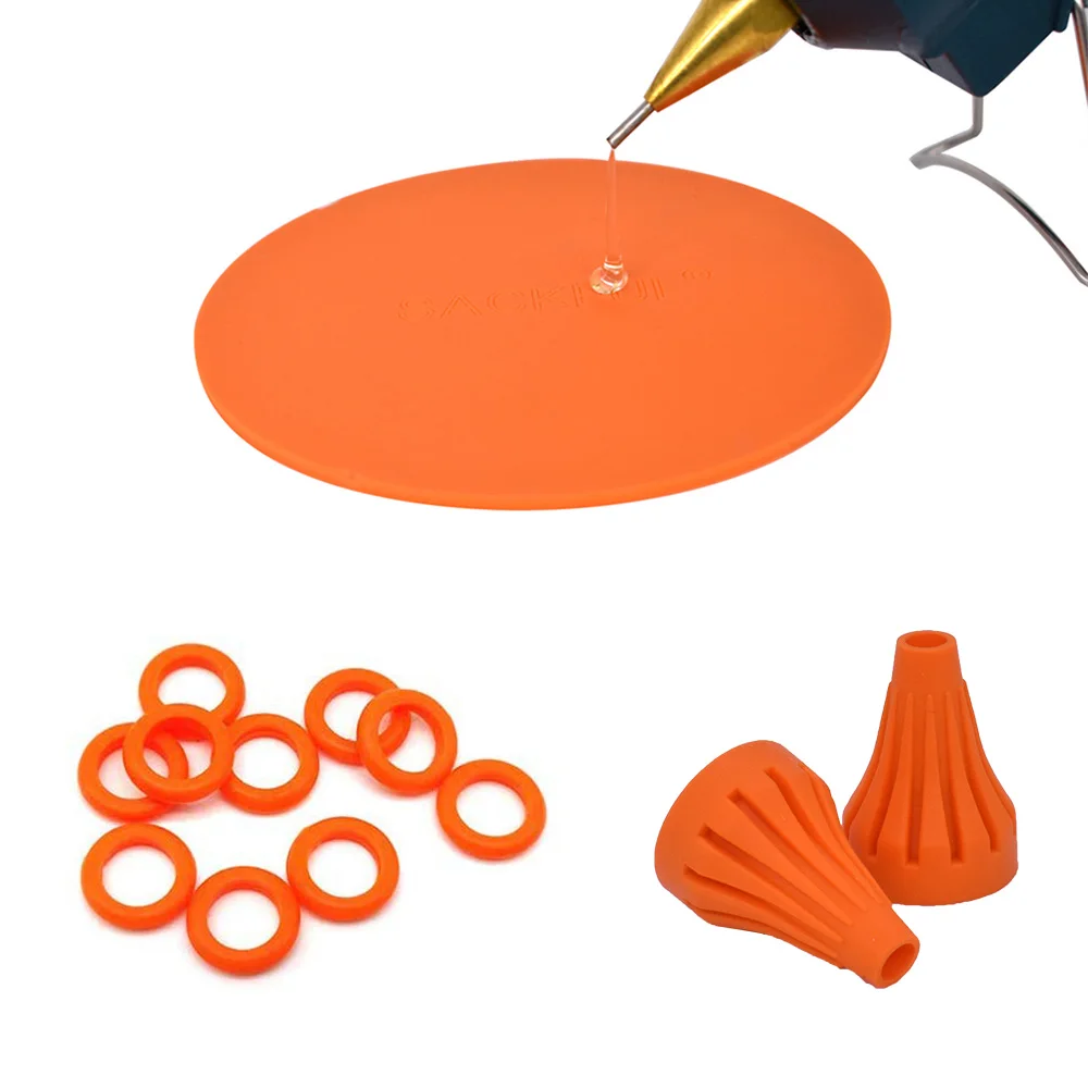 Glue Gun Silicone Heat Shield/Non-slip Gaskets /Silicone Pad/ Only suitable for glue guns using 11mm glue sticks.