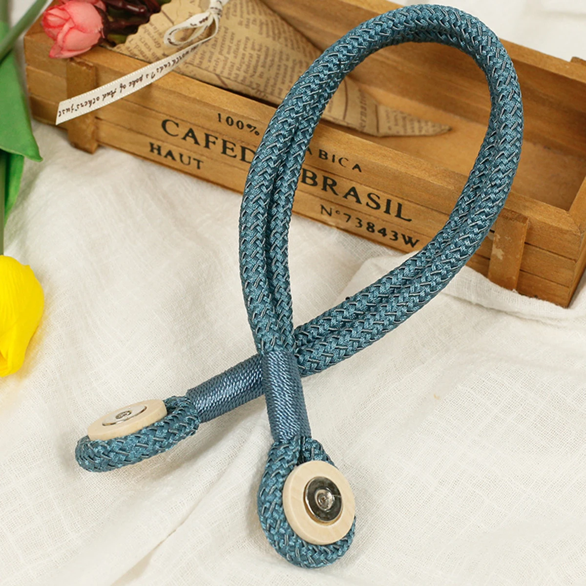 

2 Pcs Curtain Tie Magnetic Buckle Backs Drapery for Curtains Window Decorate Ties Drapes Tiebacks