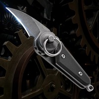 Mini Wing Dragon Fruit Knife Portable Keychain Folding Outdoor Cutting Tool Camping Beef and Sheep Chop Handle Meat Meal Knife