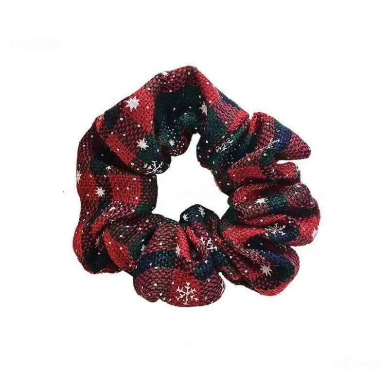 1~4PCS Christmas Large Intestine Hair Ring Be Easy To Carry About Versatile Headband Headwear Hair Rope Elastic But Not Tight