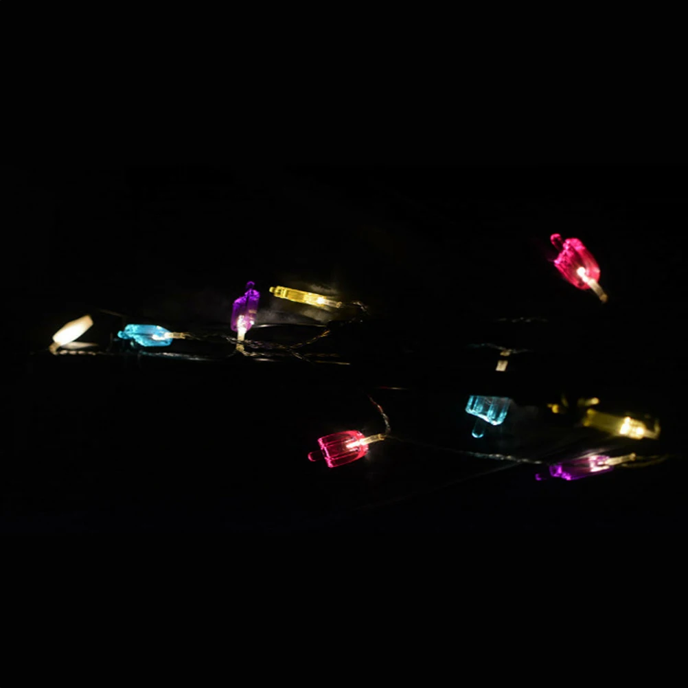 

LED Light String Popsicle Lamp String Room Decoration Christmas Party Festival Wedding Holiday Lantern 2M 10 Lights