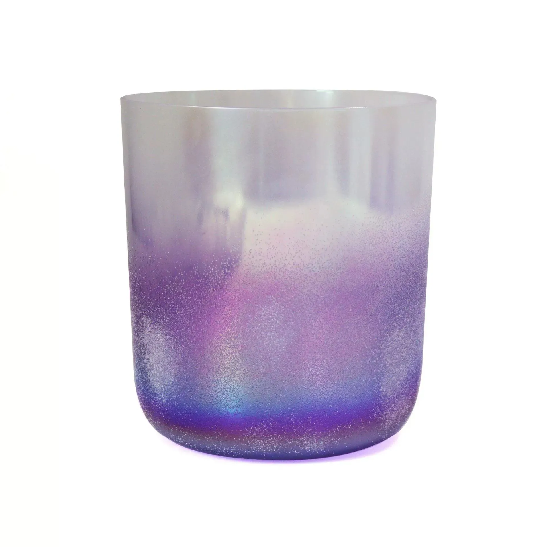 

Purple Gradient Flowing Sand Crystal Singing Bowl Yoga Healing Meditation Calming Stress Relief Percussion Instrument