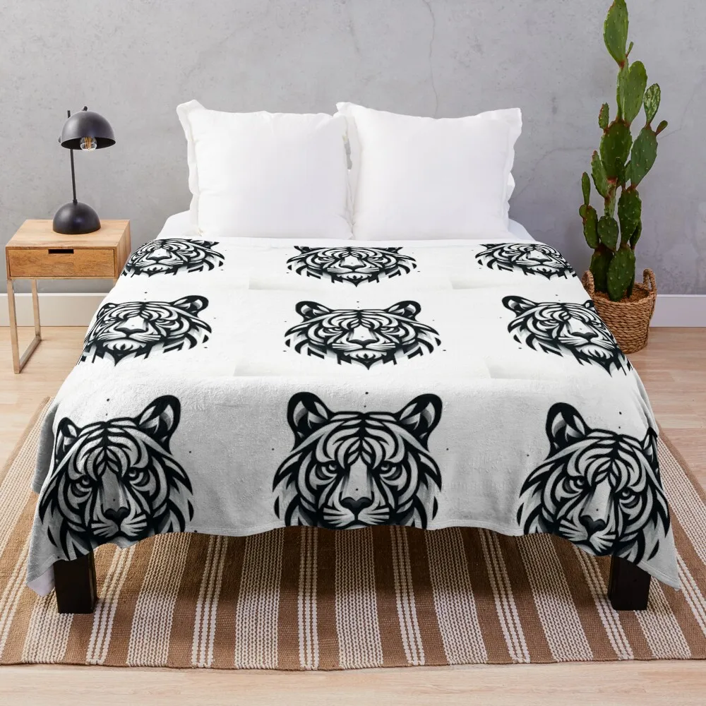 

Majestic Tiger. Gifts for Animal Lovers. Throw Blanket Thermals For Travel for winter Hair manga Blankets