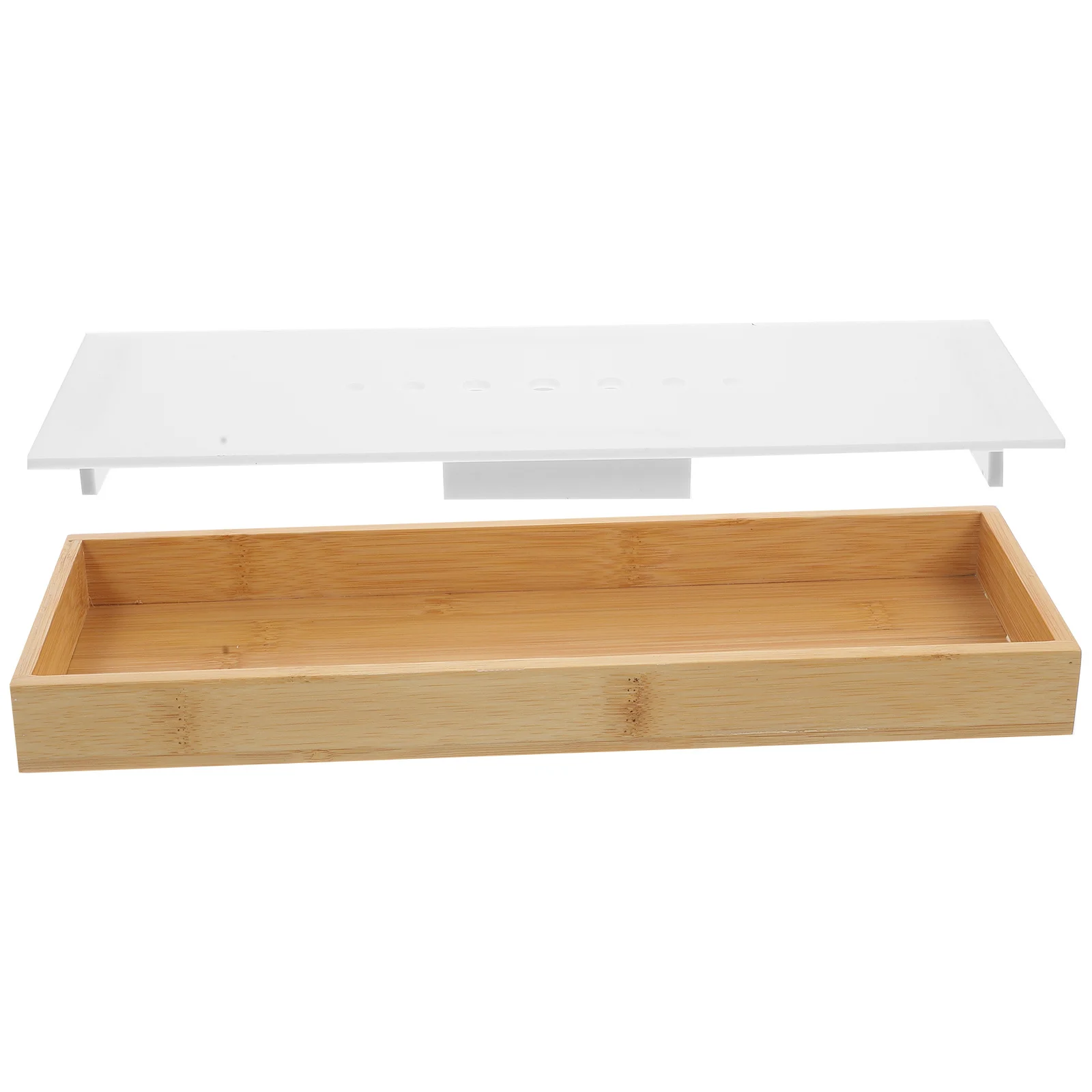 

30Cm Kitchen Draining Tray For Tea Dish Drainer Drying Rack Set Drip Board Dish Drying Rack Drain Tray Tea Serving Tool