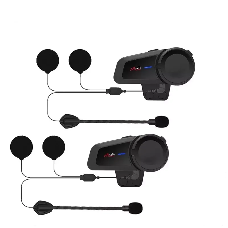 

Good Quality Twins MaxTo M2 Waterproof Motorcycle Wireless Bluetooth Headset 6 People intercom