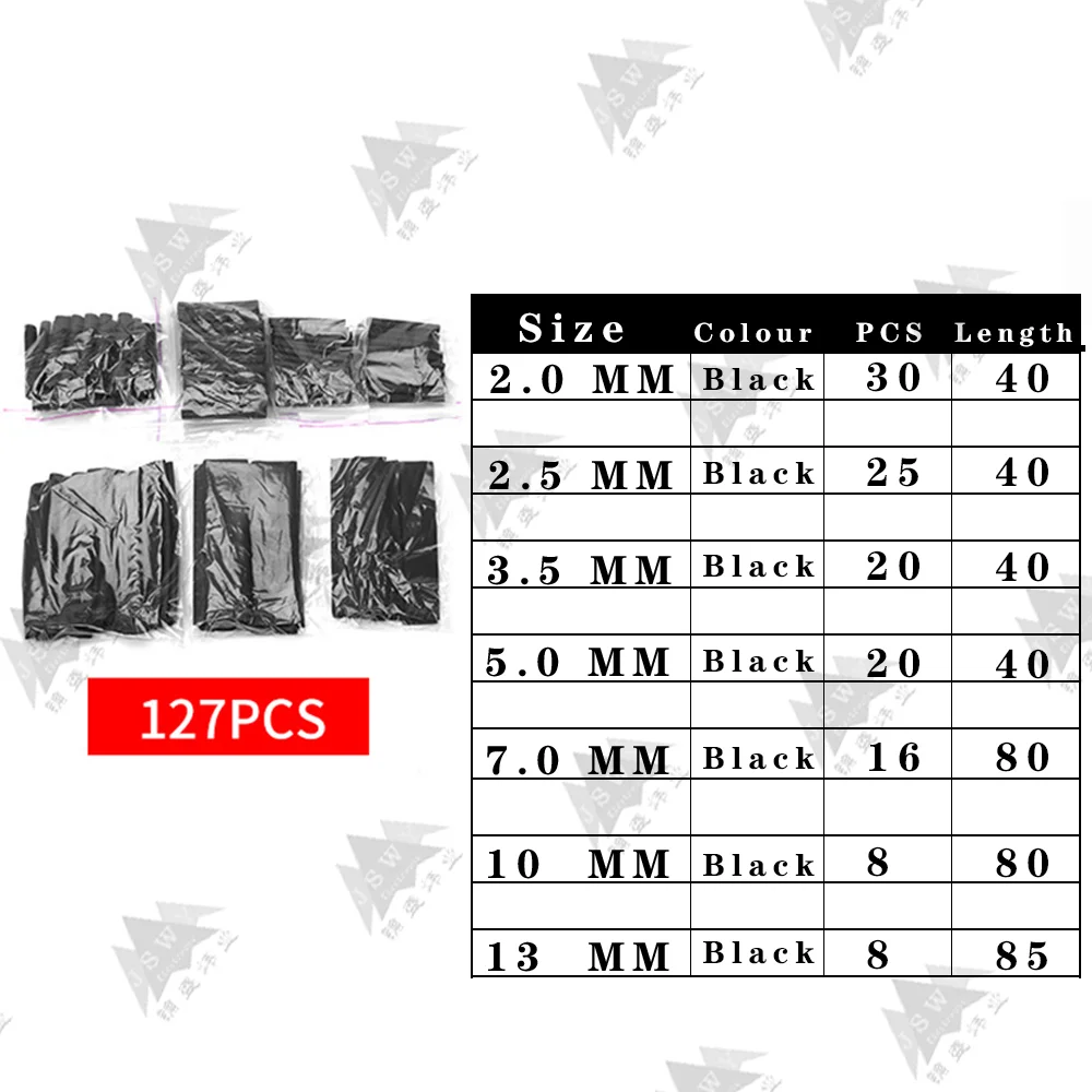 Heat Shrink tube krimpkous for Cable Insulation guaina termorestringente wrapping kit Sleeving Shrinking Tubing Assorted Wire