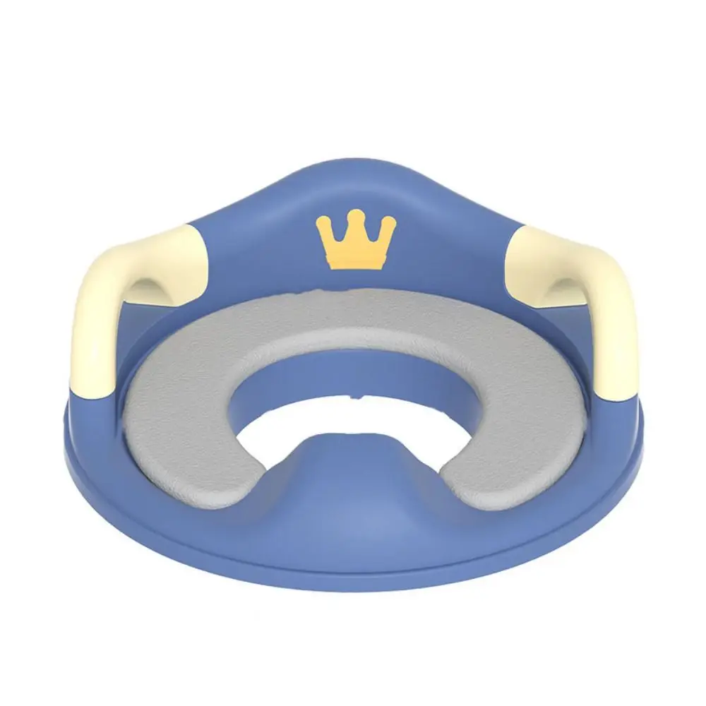 Assento sanitário infantil com padrão de coroa, fácil de lavar, antiderrapante, assento de vaso sanitário para bebês, treinamento auxiliar, junta de assento de vaso sanitário doméstico