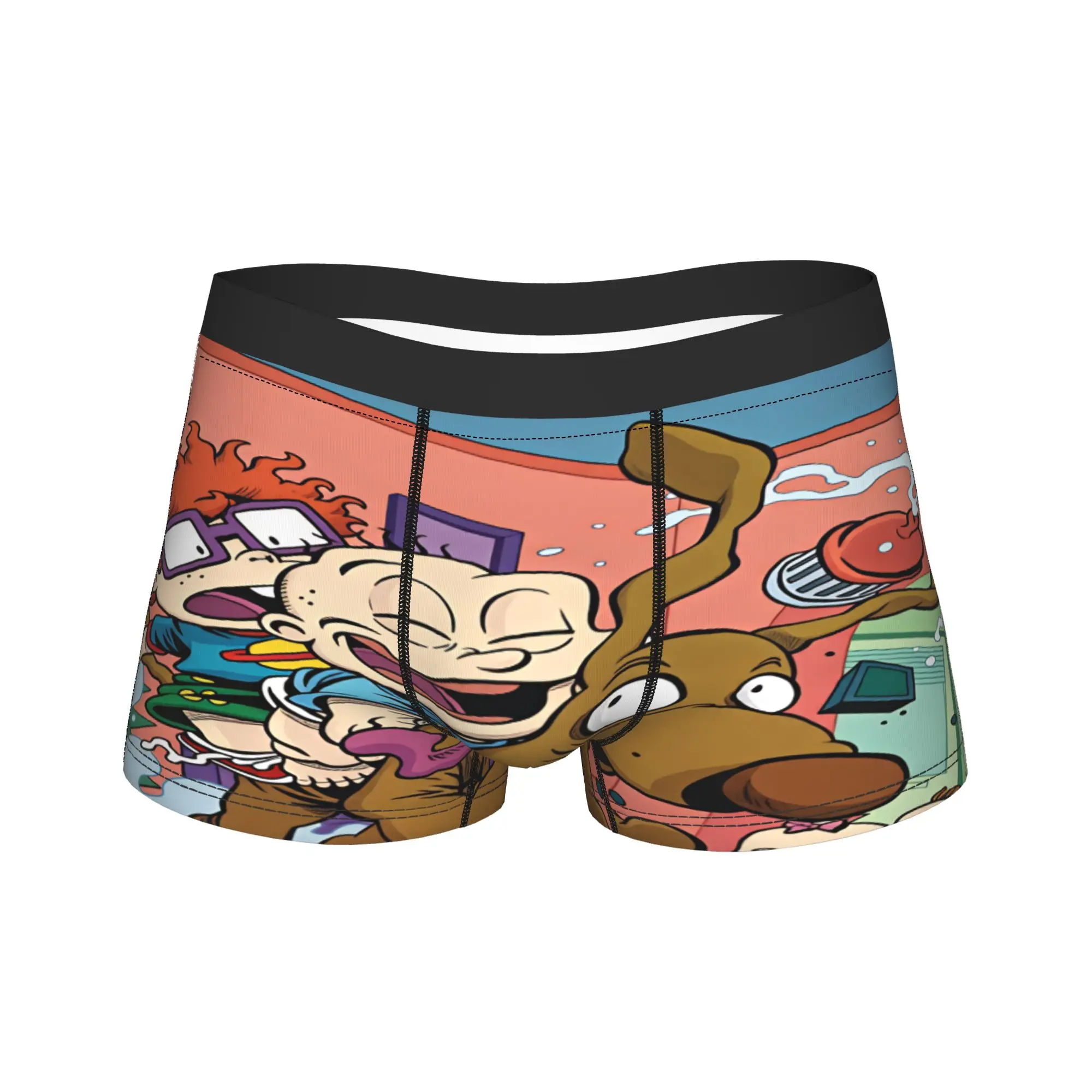 Rugrat Character Boxer Brief  Underwear Trenky Man Breathable Boxershorts Printed Large Size Panties
