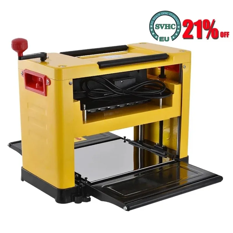 Electric Wood Planer Multifunctional 13-Inch Woodworking Planer Small Household Table Planer 220V 2000W 8000r/min