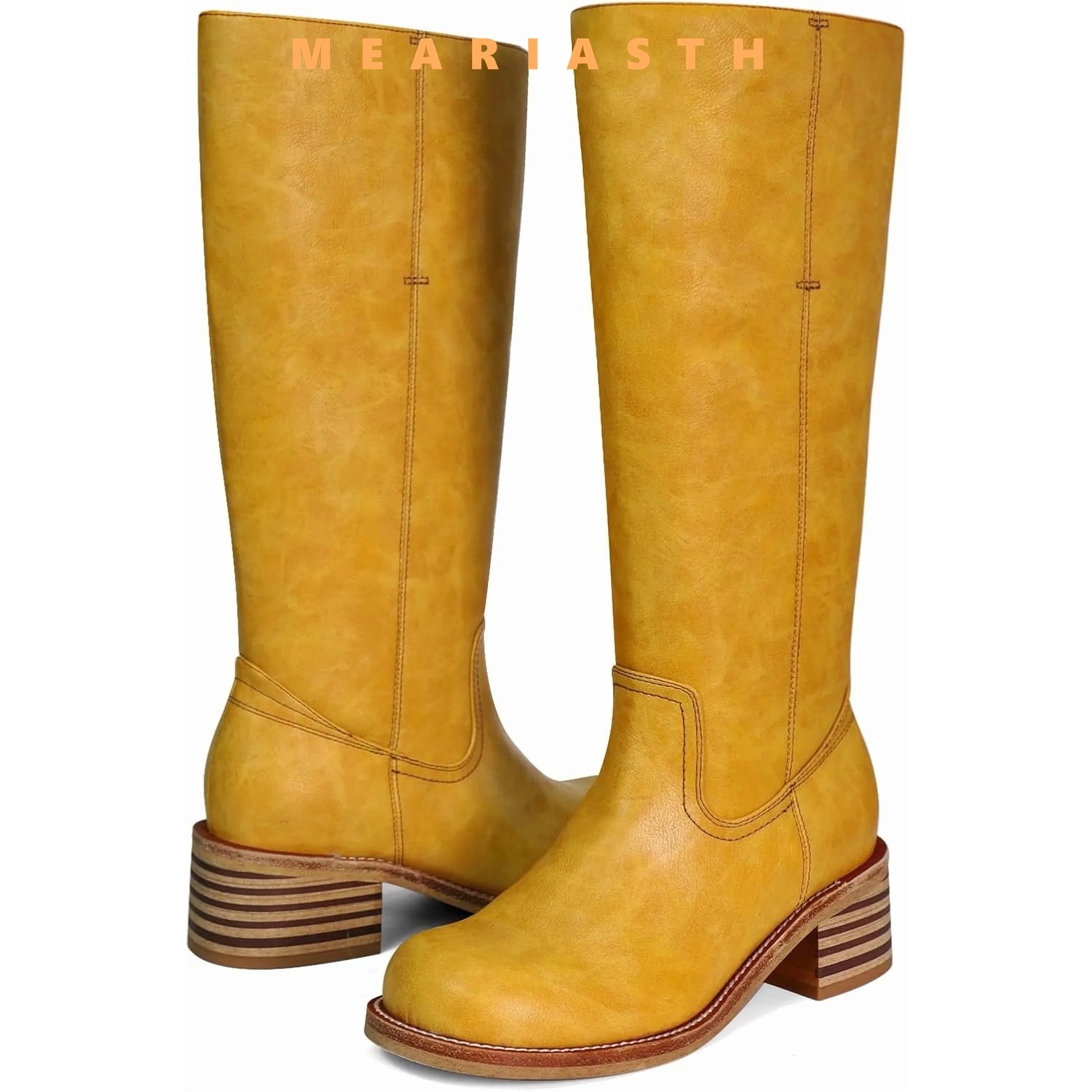 

2026 Brand Women's Shoes Rubber Boots Sexy Thigh High Heels High Sexy Boots-Women Fashion Rain Ladies Cowboy Over-the-Knee Med