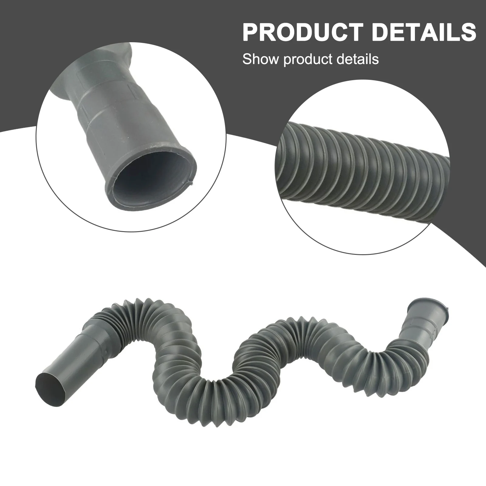 Tubo de drenaje de PVC para lavabo, accesorio Flexible de repuesto para el hogar, antiolor, alta calidad