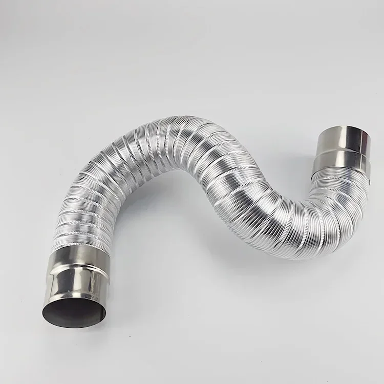 Steam Pipe Exhaust Flexible Various 5cm-9cm Exhaust Diameter Flexible Fittings Pipe 1m/1.5m Duct Length Ventilation Fume Hot Air