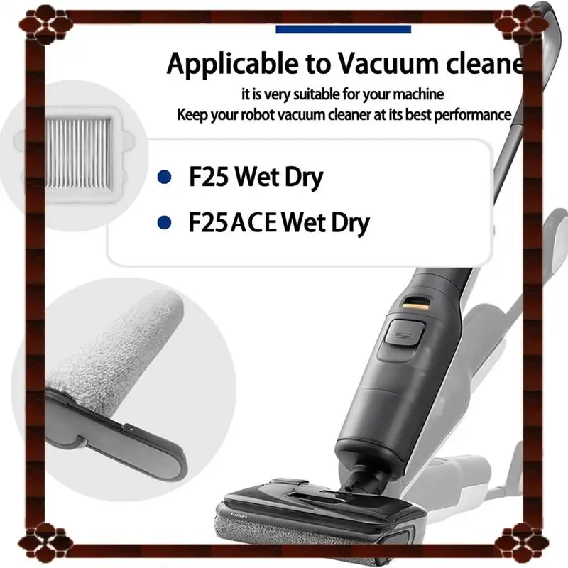 24-Hour Delivery Vacuum Roller Brush And Filter Set For Roborock F25 Combo, F25 ACE Combo, F25, F25 LT, F25 RT, F25 ACE Series