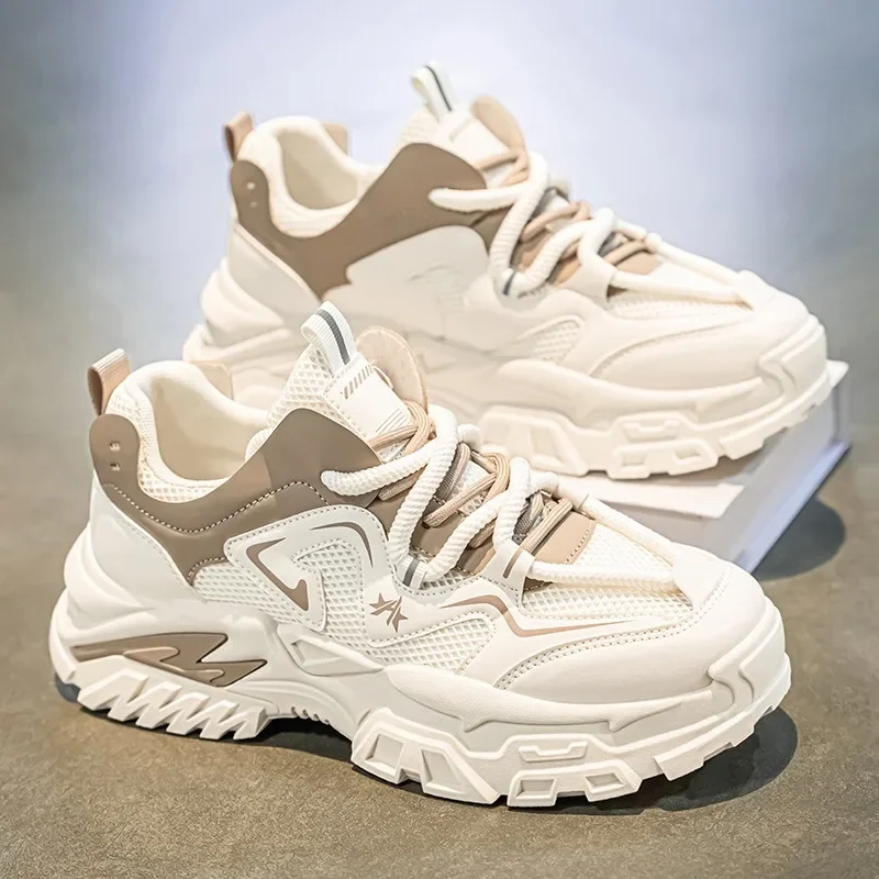 

2026 New Classic Men's Sneakers High Help Thick Bottom Workwear Casual Shoes for Youth Outdoor Lightweight Sports Running Shoes