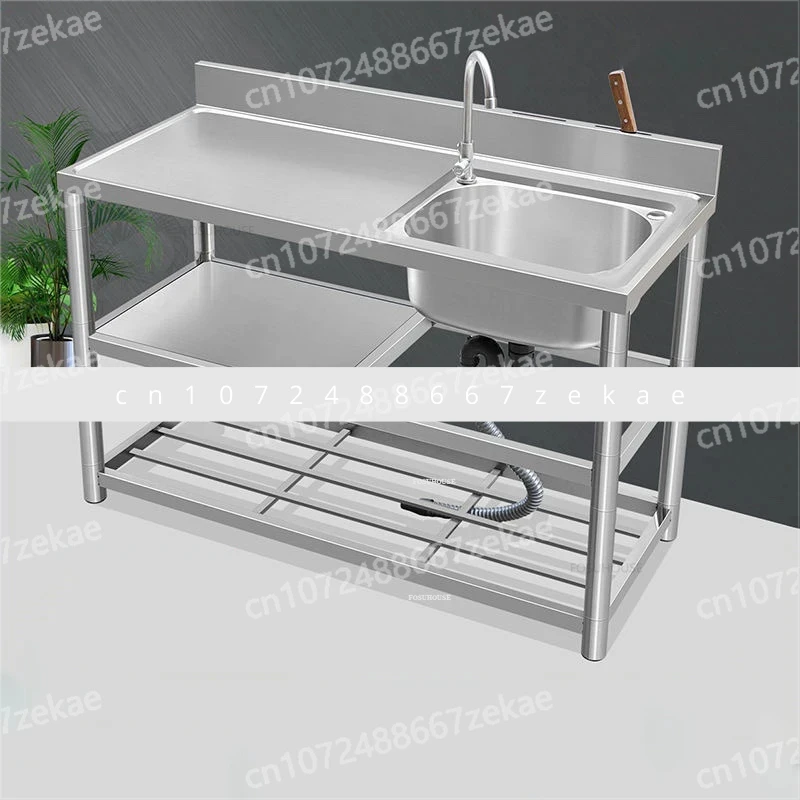 Creative Three-layer Kitchen Sink Modern Home Kitchen Accessories 304 Stainless Steel with Bracket Storage Integrated Sink Basin