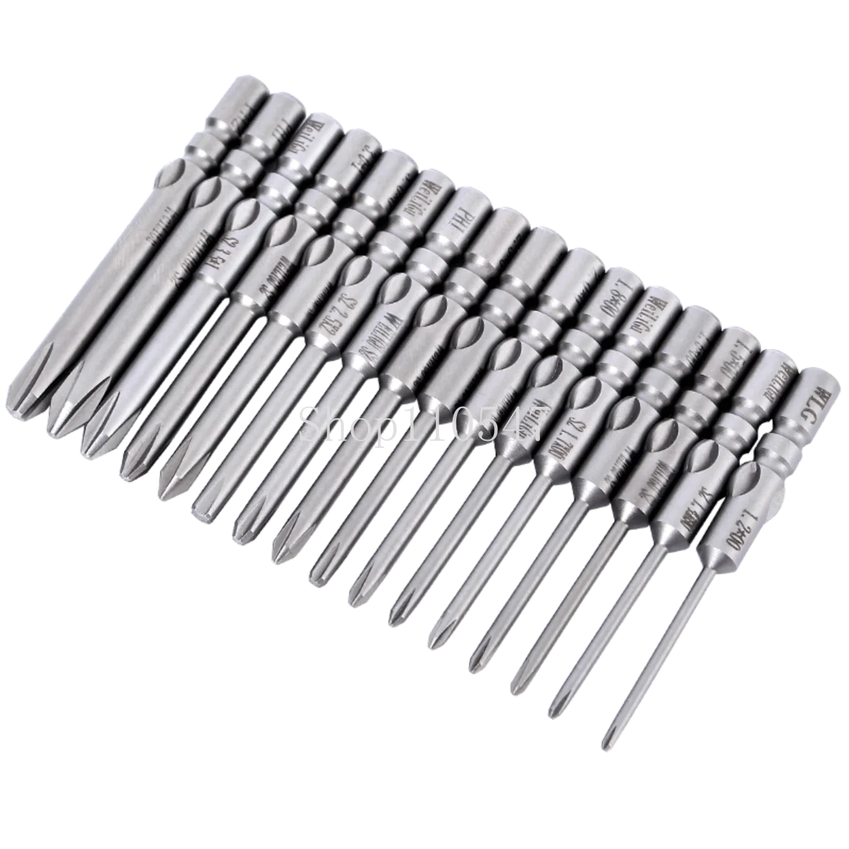 40-80mm 800 Electric Phillips Screwdriver Bit 4mm Round Shank Electric Screwdriver Bit with Magnetic Driver Bit PH0 PH1 PH2