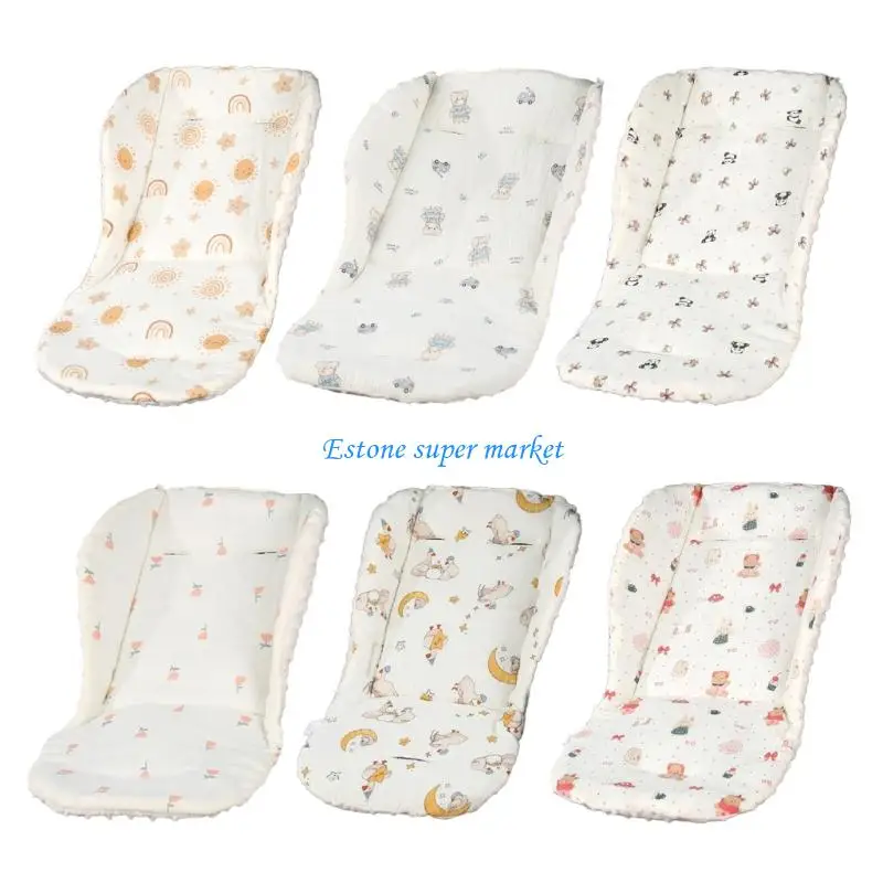 وسادة دعم لعربات الأطفال الرضع مزدوجة الجوانب 090B من القطن الناعم لتوفير الراحة أثناء السفر وتمنع التعرق في الطقس الأربعة #1