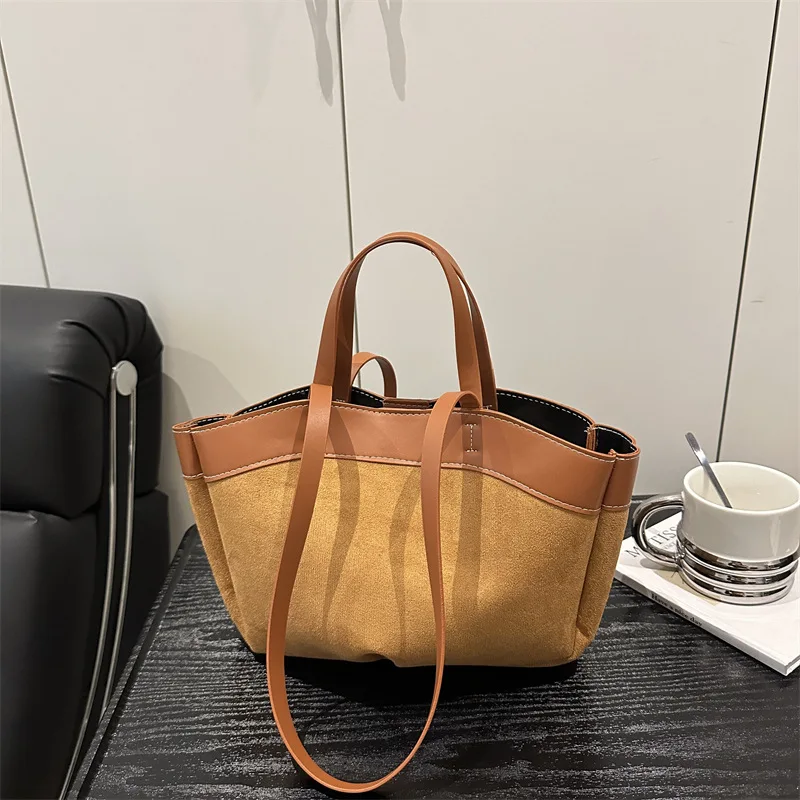 One-shoulder Bag Fashionable Simple Mother-child Handbag Bucket Bag Large-capacity Tote Bag Personality New All-matching