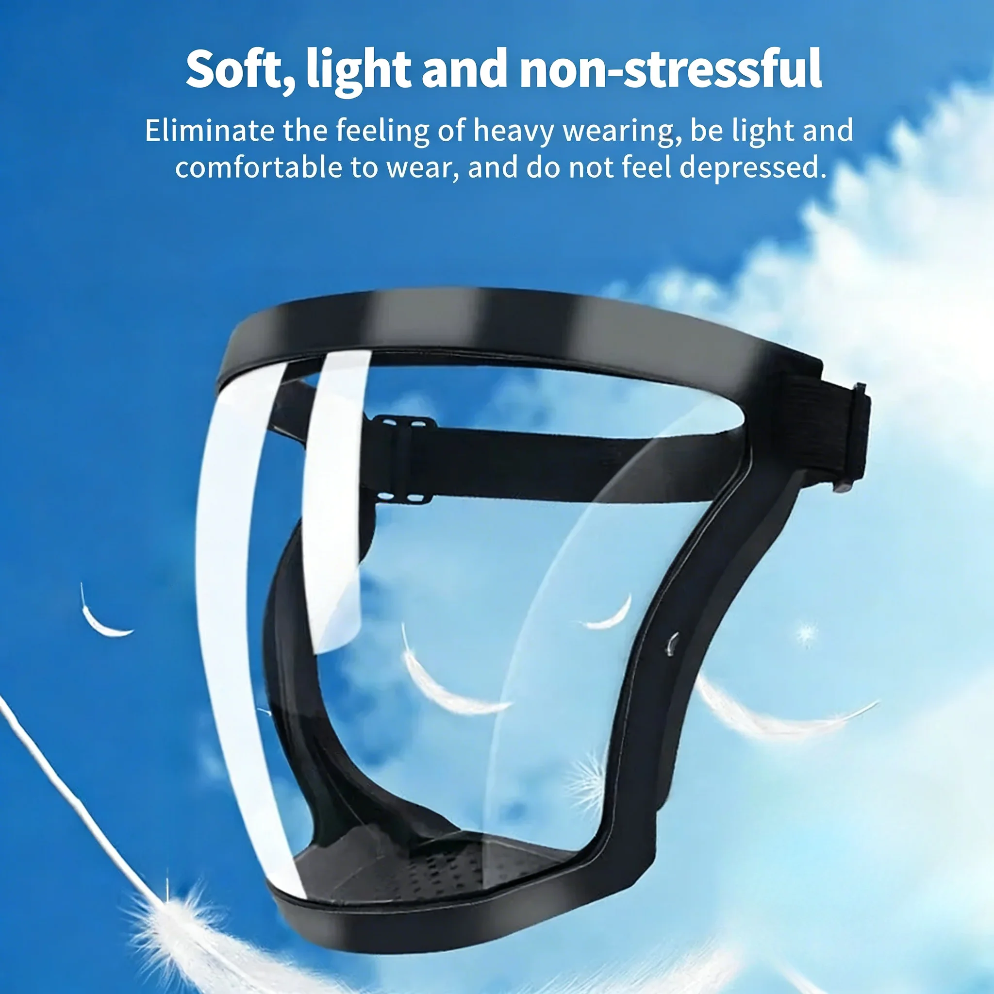 Face Shield Safety Glasses Dust Cover Motorcycle Goggles Detachable Face Mask Plastic for Adult