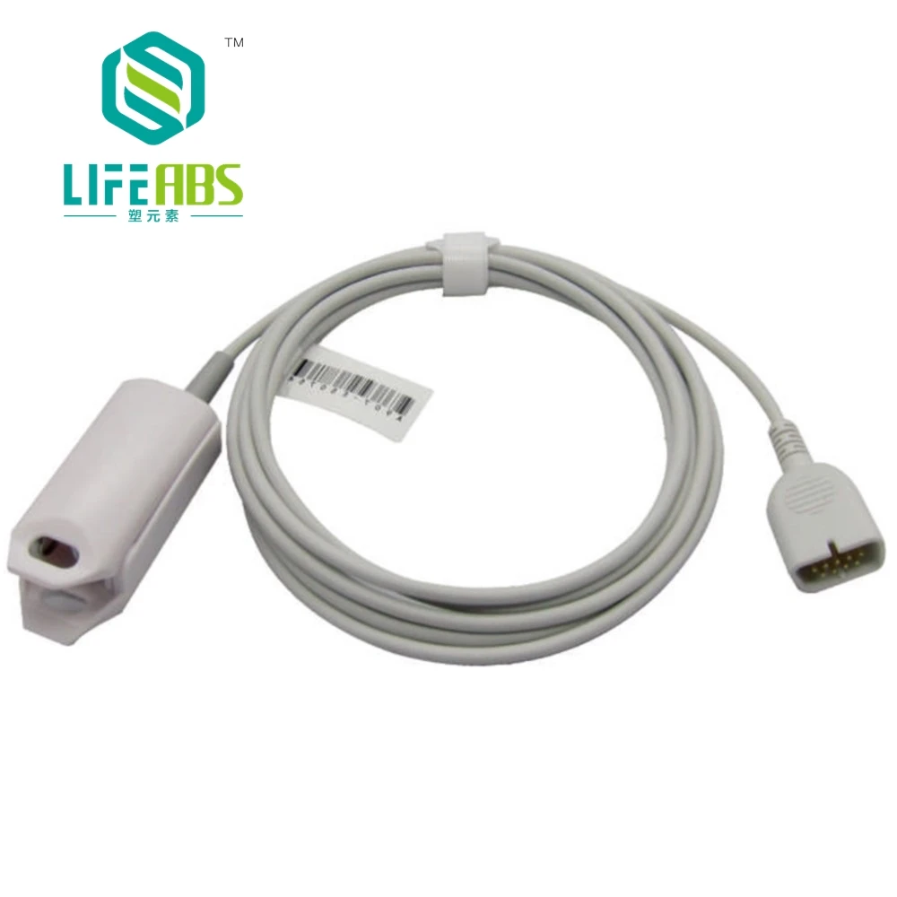 

Детский зажим для пальца, зажим для ушей, силиконовый длинный кабель, датчик кислорода Spo2, многоразовый датчик Spo2 для монитора пациента N *IHON K * OHDEN DB9