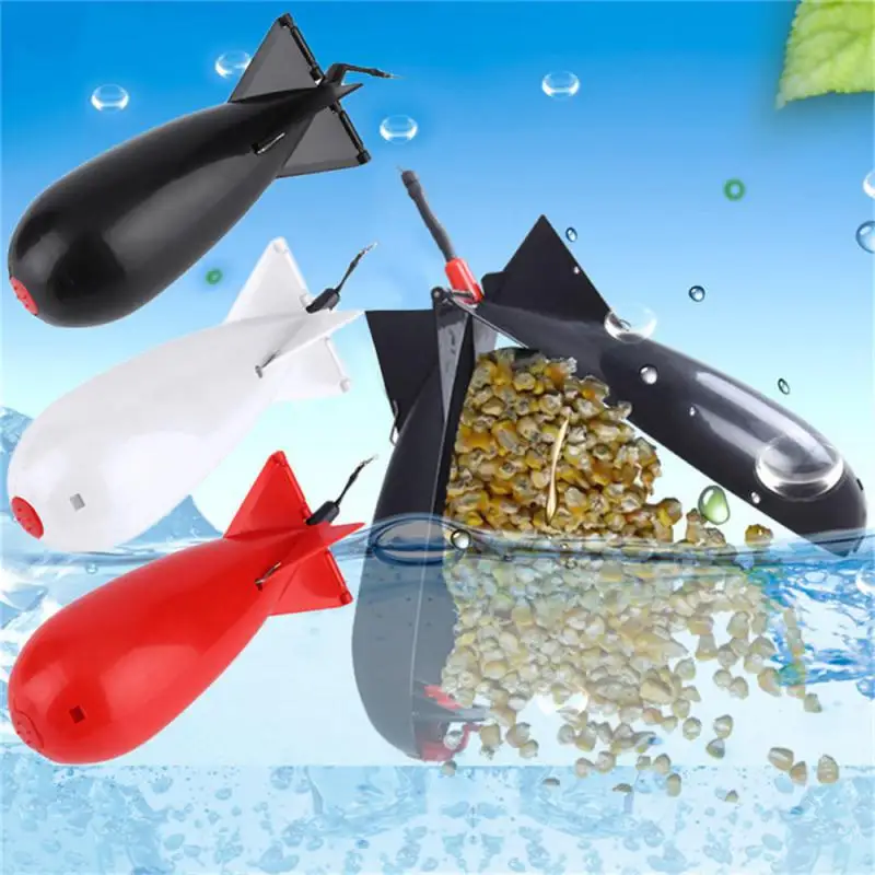 Carp Fishing Rocket Feeder Large Small Spod Bomb Float Lure Bait Holder 14.5cm/19cm Pellet Rockets Feeders Fishing Accessories