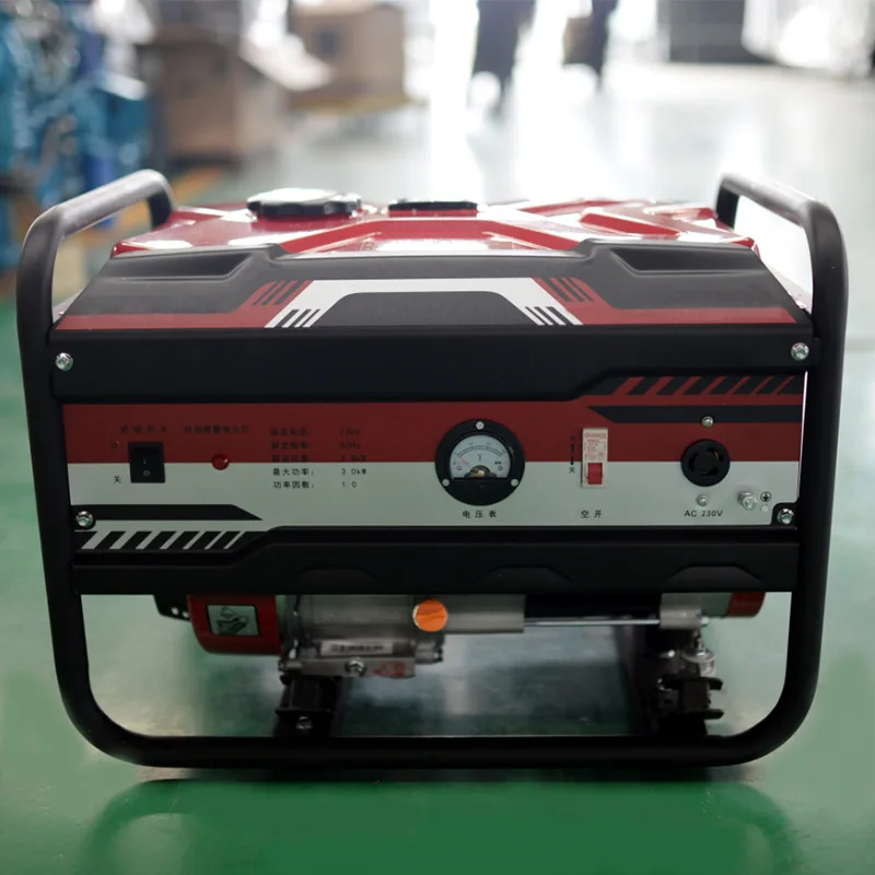 

Huaquan household small, mini 3000w hand-cranked gasoline generator set single-phase 220v 3000W