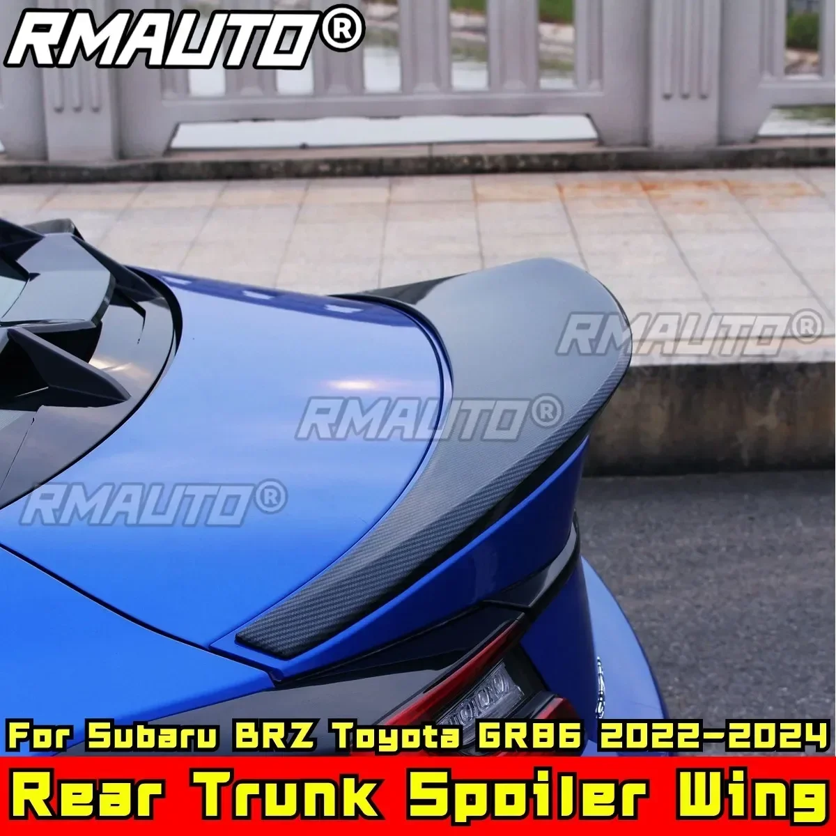 

BRZ GR86 Rear Trunk Wing Carbon Fiber Look Sport Style Rear Spoiler for Subaru BRZ Toyota GR86 2022-2024 Car Accessories
