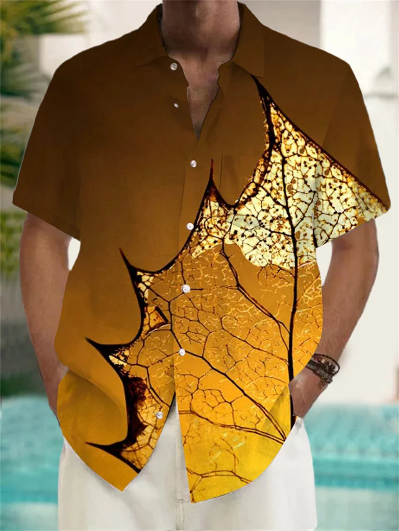 

Retro luxury 3D printed art pattern men's shirt clothing Harajuku short sleeved streetwear summer casual new top