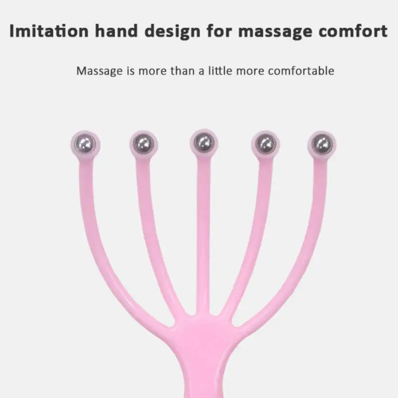 Rakes For Scalp Head Massage Masazer Do Glowy Scalp Massager Steel Ball Head Massage Relaxation Five Finger Massager For Head