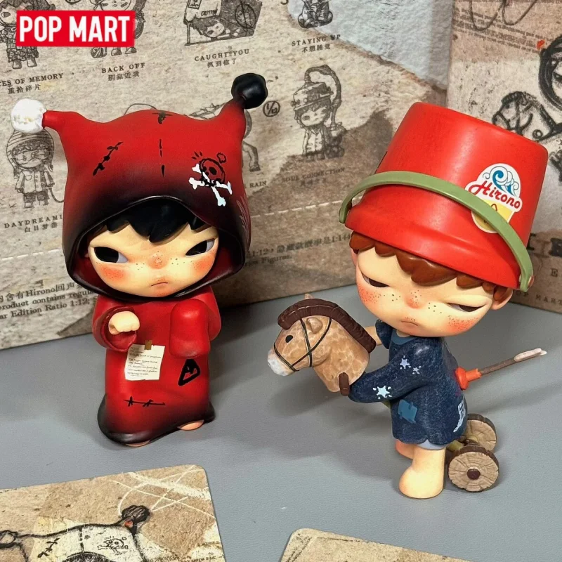POP MART Original Hirono Echo Serie Blind Box Anime-Figuren Puppen Tischdekoration Zimmer Schreibtisch Sammlerstücke Spielzeug Geburtstagsgeschenk