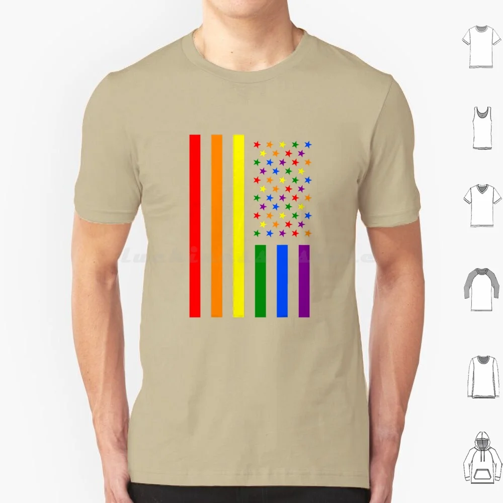 American Flag-Usa Flag-Pride-Bisexual T Shirt Big Size 100% Cotton Bisexual Pride Bi Queer Rainbow Bio Sexual Trans Asexual