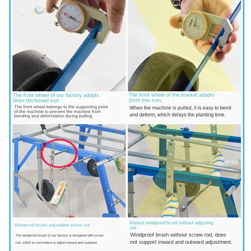 Agricultural hand pull laminating machine, pressure laminating machine, multifunctional laminating machine, film laying machine