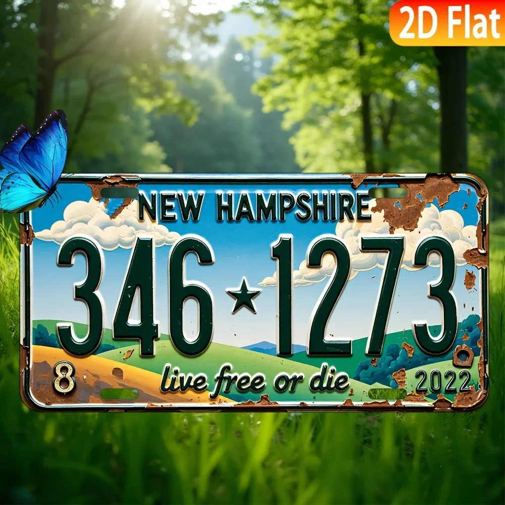 2D Flat - [Open ]2D Flat, 2D Flat Products, Integrated Molding, Plaque, for Decorative Purposes Solely, Retro Metal Sign Logo, W