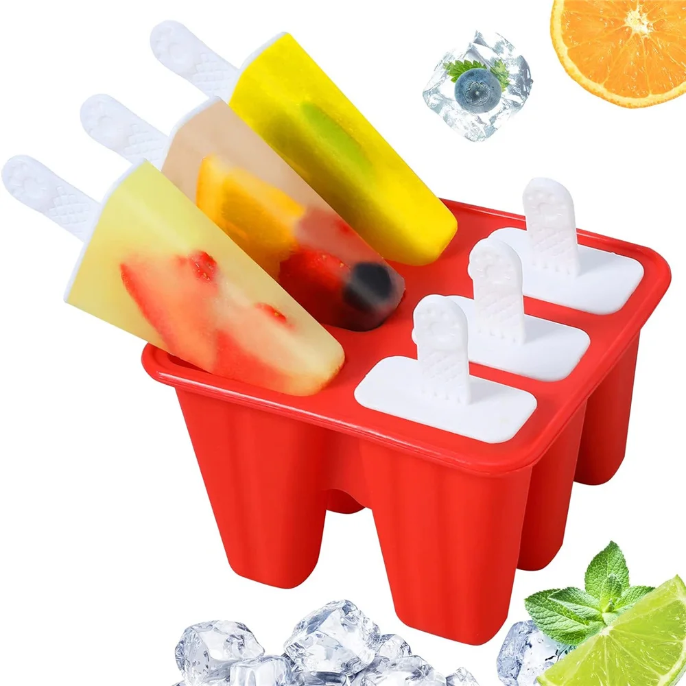 Popsicle Molds Silicone Ice Pop Molds BPA Free Popsicle Mold Reusable Easy Release Ice Pop Maker Homemade Popsicle Mould