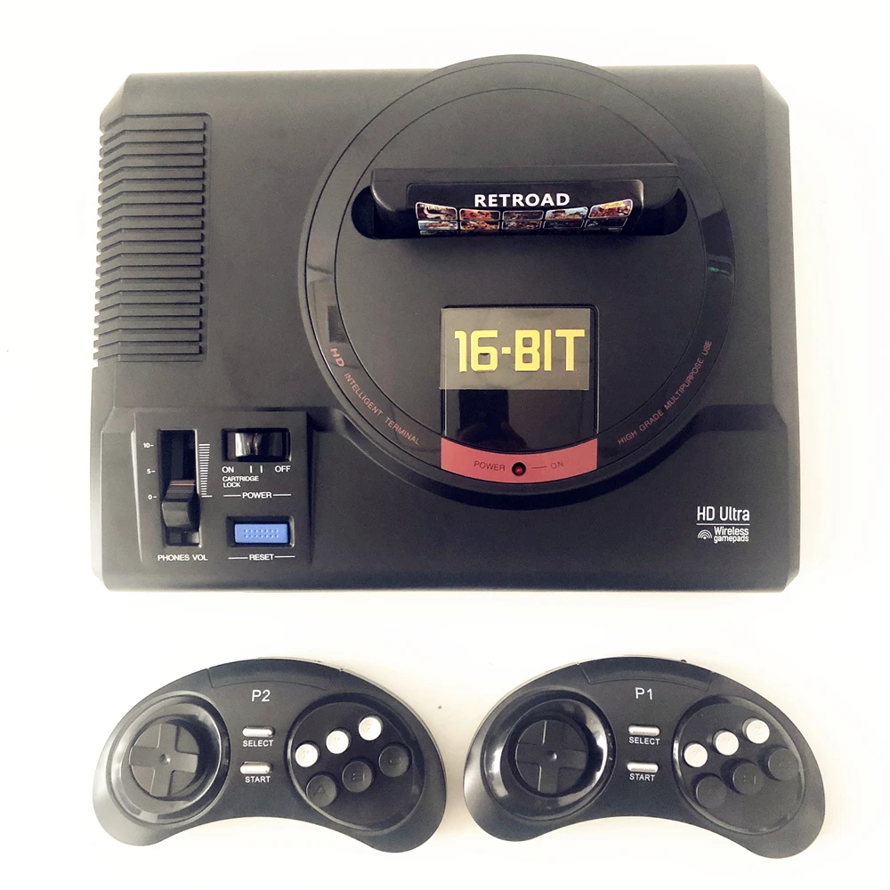 16Bit HD Retro Game Console  FEIHAO (Buitl in 170 + 112in1 /126in1 Cartridge),Play with Genesis/Mega Drive Cartridge FOR NES