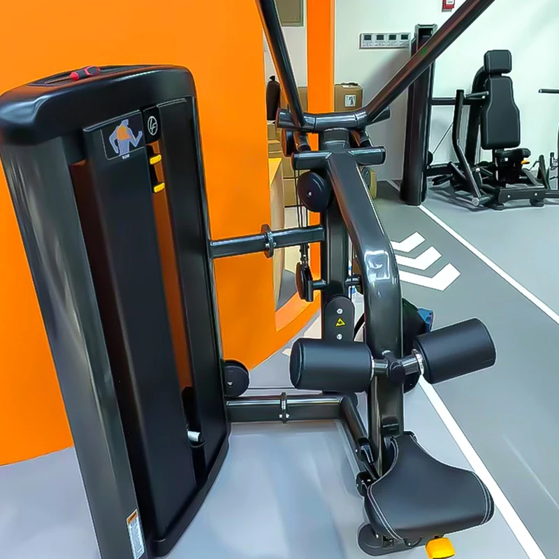 Commercial Lat Pulldown Strength Machine Heavy Duty Cable Fitness Equipment Adjustable Seat Weight Stack Gym Training
