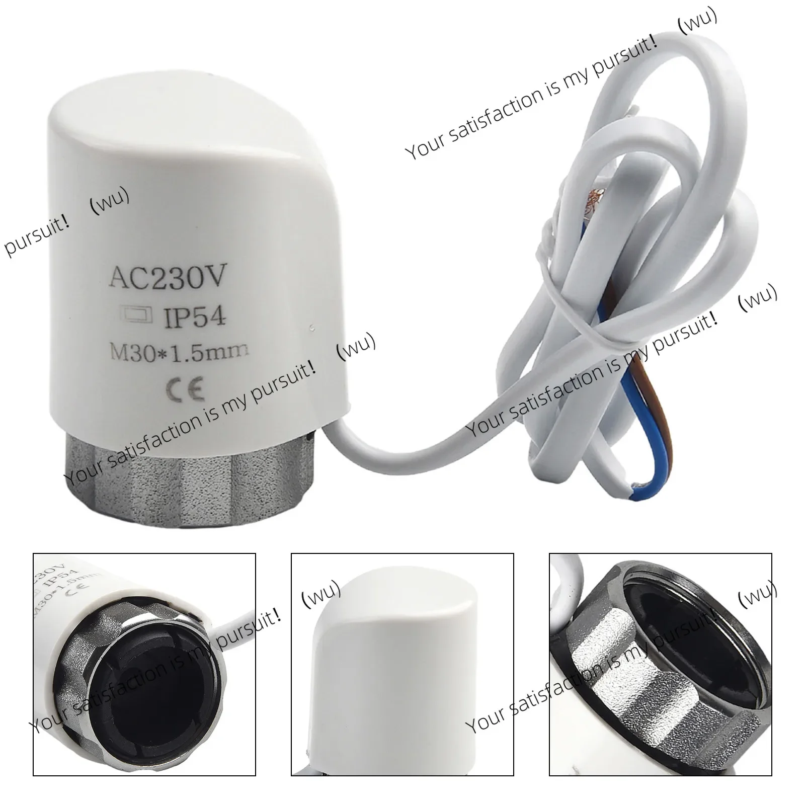 Electric heating actuators, valves for underfloor heating radiator valve systems