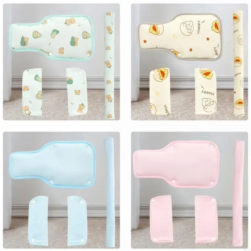 R66D الرضع عربة الأشرطة وسائد لينة وتنفس عربات الأطفال مقاعد حزام غطاء عربات الأطفال وسائد مثالية للتسوق أو