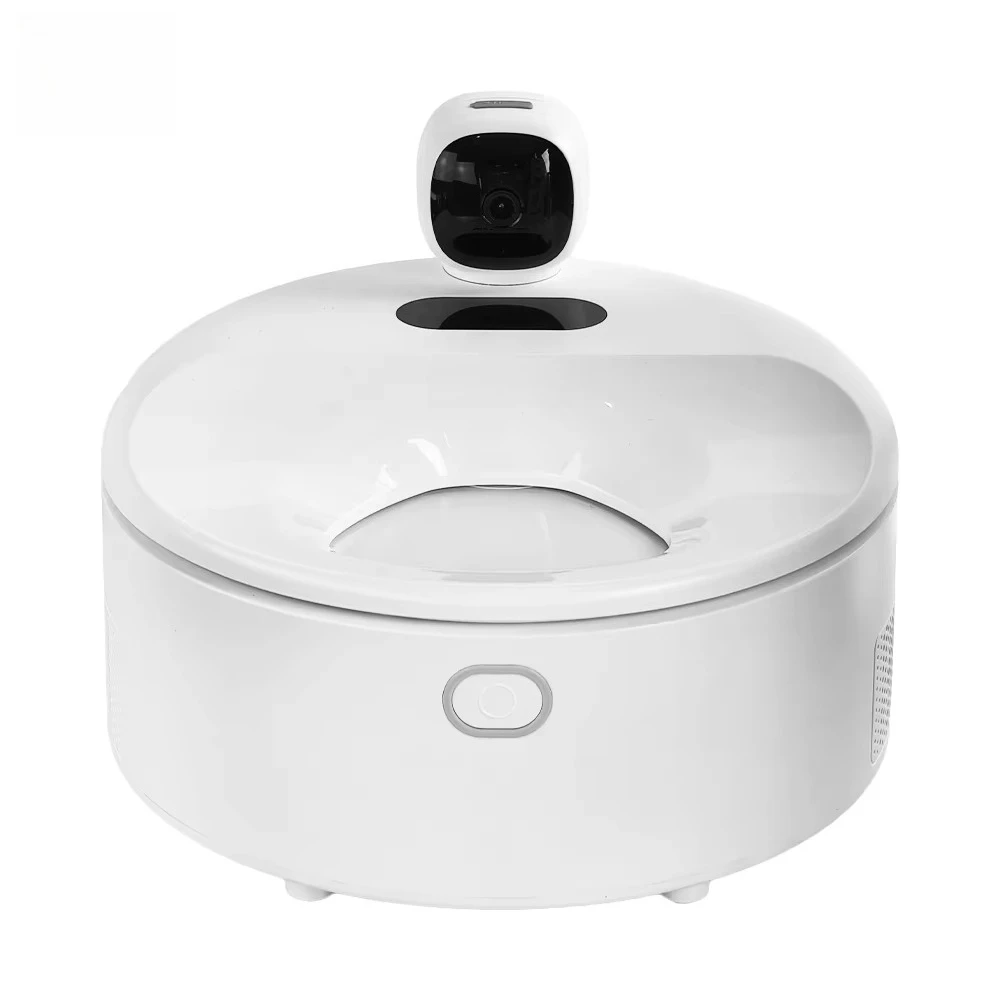 

Smart Wet Food Feeder Automated Feeding Schedule Refrigerated Auto Cat Feeder with Semiconductor Cooling & Heating