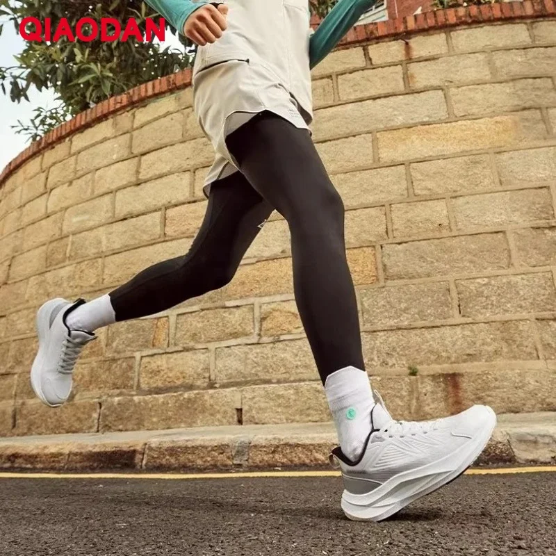 

QIAODAN Men's 2025 Autumn New Waterproof Running Shoes Soft-Soled Non-Slip Sports Shoes Leather Commuting Sneakers QXB023254234
