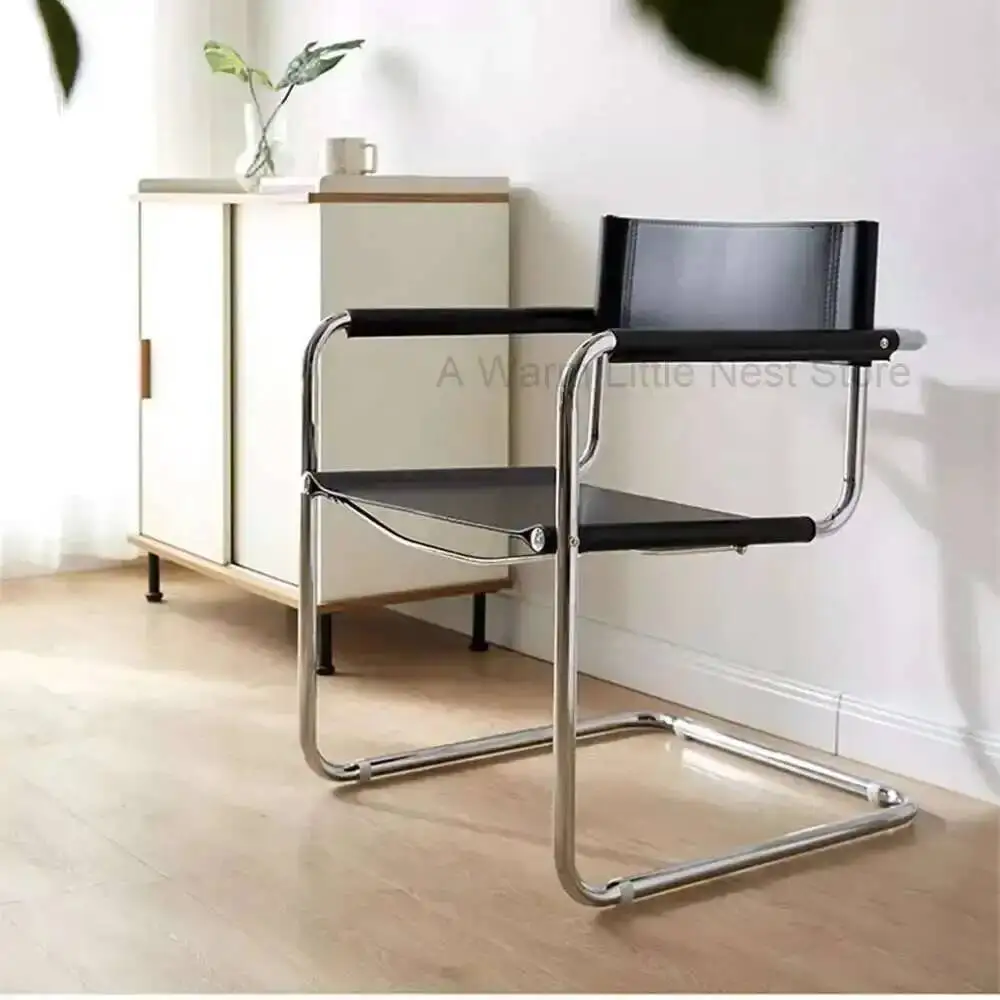 

Light Comfortable Dining Armchairs Designer Stainless Modern Minimalist Dining Armchairs Office White Sillas Cocina Decoration