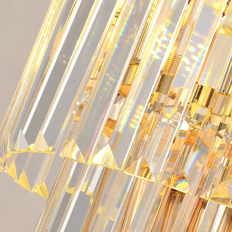 

Modern Luxury Crystal LED Chandelier Home Indoor Villa Pendant Light Staircase Loft Hotel Hall Lobby Decor Spiral Hanging Lamp
