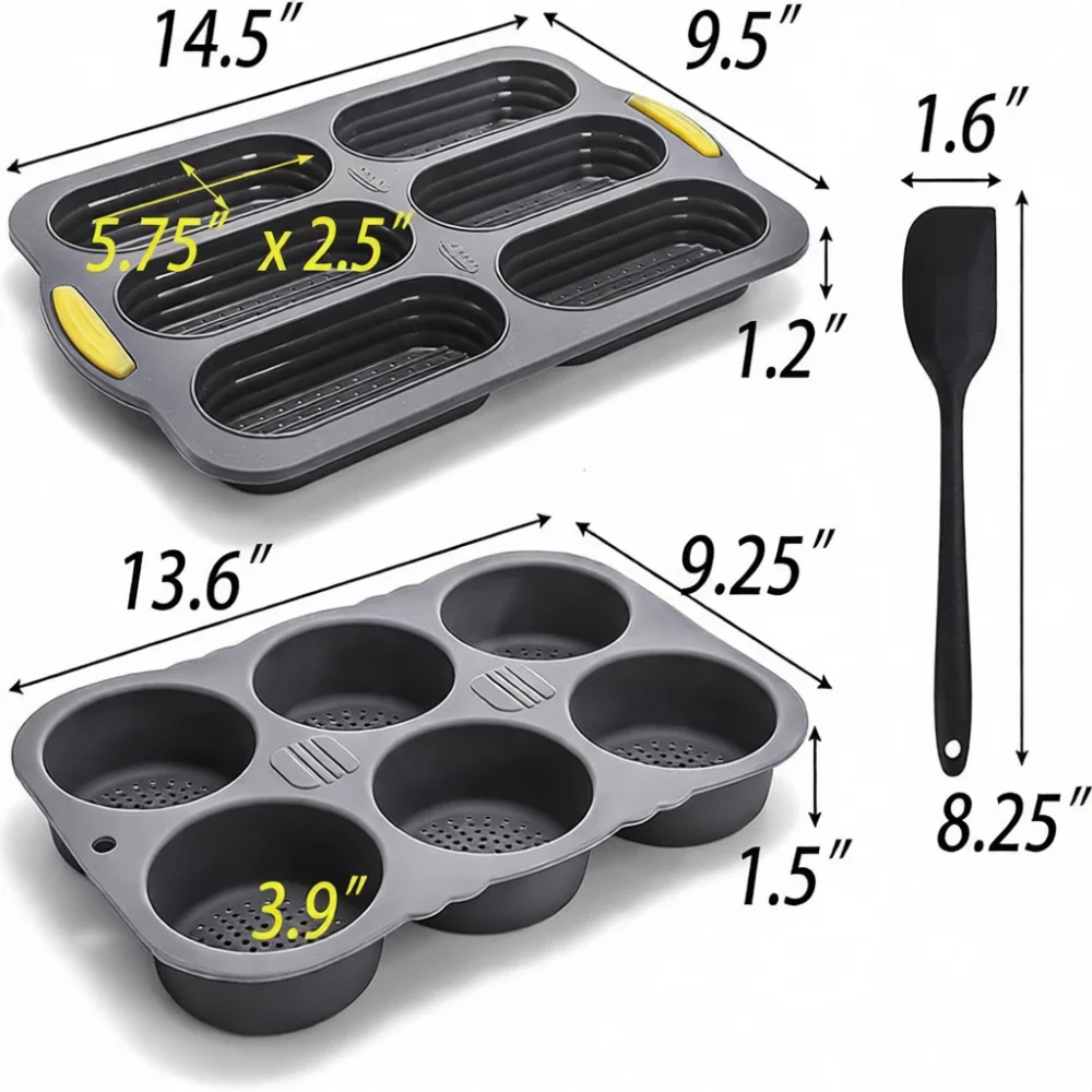 Kitchen Oven Baking Pans - Set di Stampi da Forno in